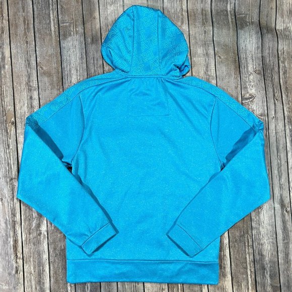 AT&T Employee Uniform Hoodie Performance Sweatshirt Small Mens Blue ATT - Picture 3 of 7